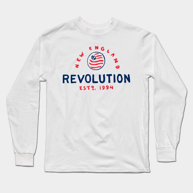 New England Revolutioooon Long Sleeve T-Shirt by Very Simple Graph